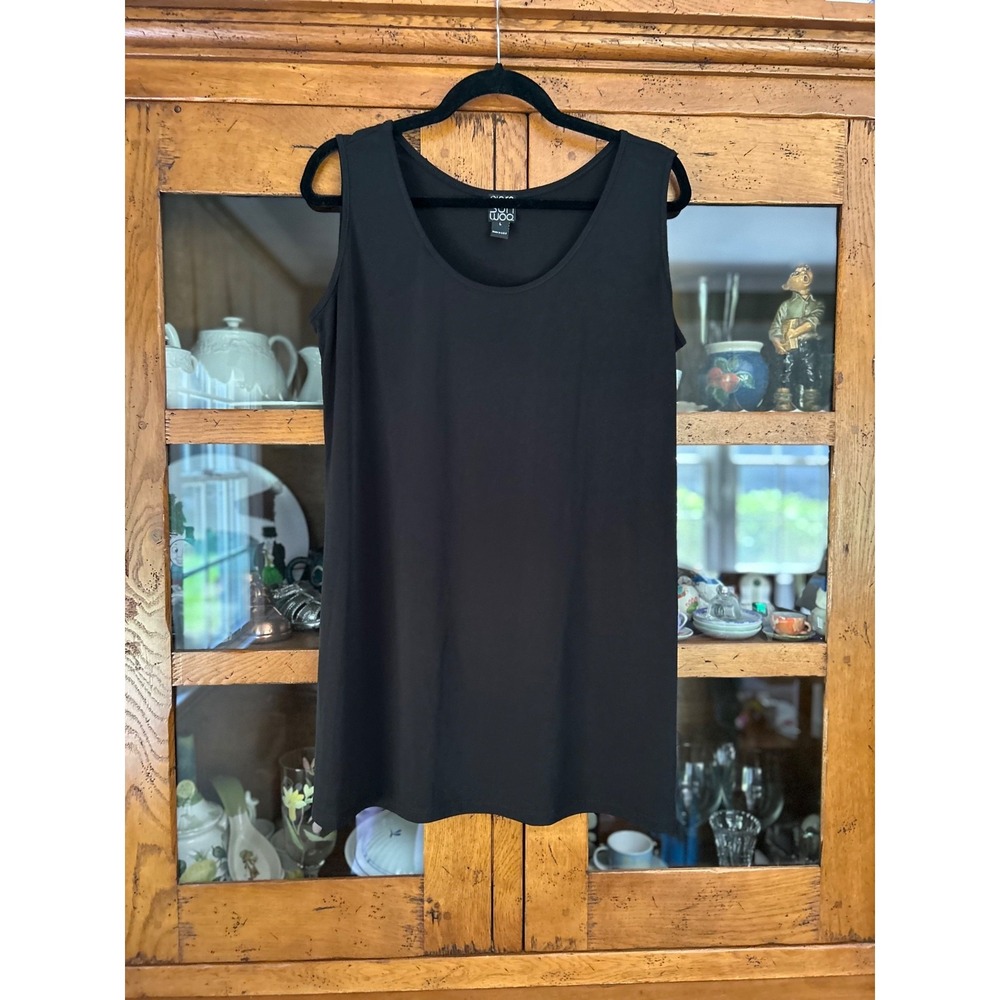 Clara Sun woo Sunwoo Black Long Tank Top Large EUC